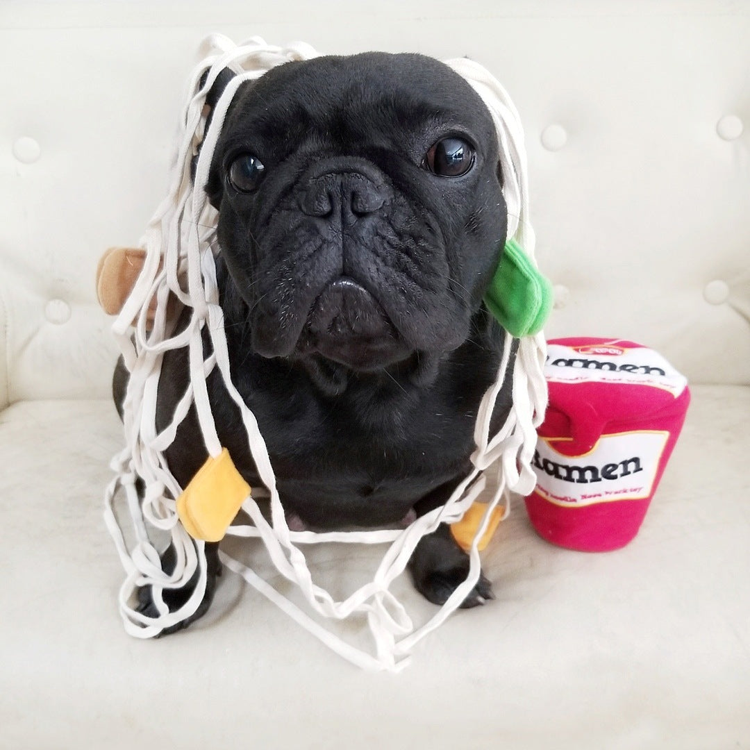 Spot special clearance puzzle grinding teeth dog toy sniff pull interactive training ramen pet toy